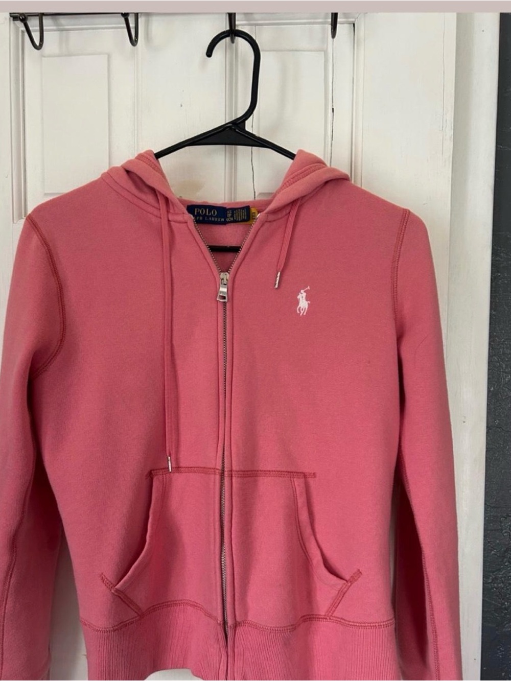 Polo by Ralph Lauren Pink Zip-Up Hoodie Sweater